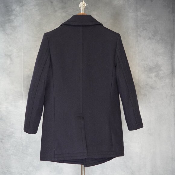 Club Monaco Men’s Wool Peacoat – Navy – Double-Breasted - Picture 2 of 8